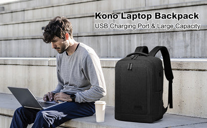 Lightweight Laptop Backpack – Slim Water-Resistant Daypack for Travel, Work & School