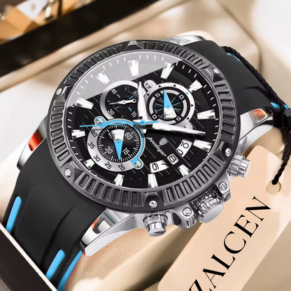 Men’s Sport Watch with Silicone Strap — Bold Design & Versatile Look