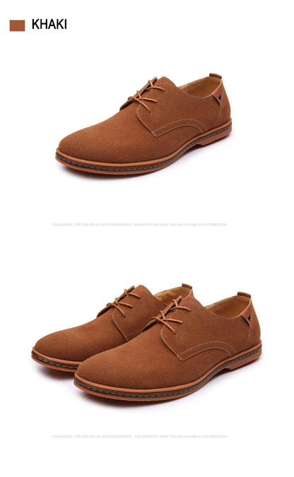 Oxford-Schuhe aus Wildleder und Leder für Herren – klassische Freizeitschuhe