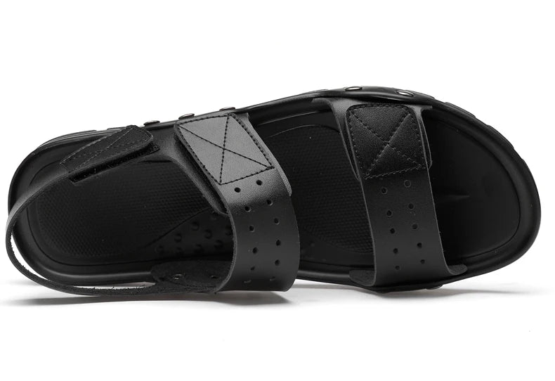 Men's Casual Leather Sandals - Summer, Outdoor & Walking, Soft & Luxurious