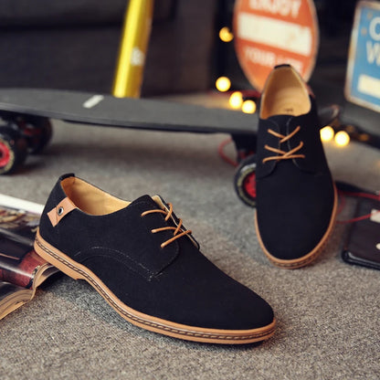 Oxford-Schuhe aus Wildleder und Leder für Herren – klassische Freizeitschuhe