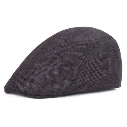 Men’s Minimalist Beret – Linen Blend