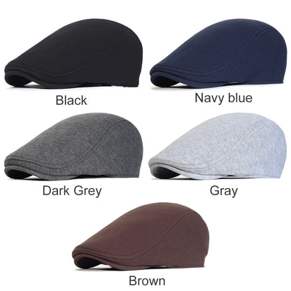 Men's Adjustable Cotton Beret - Comfort and Style