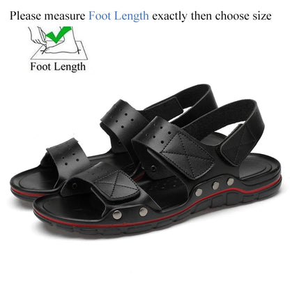 Men's Casual Leather Sandals - Summer, Outdoor & Walking, Soft & Luxurious