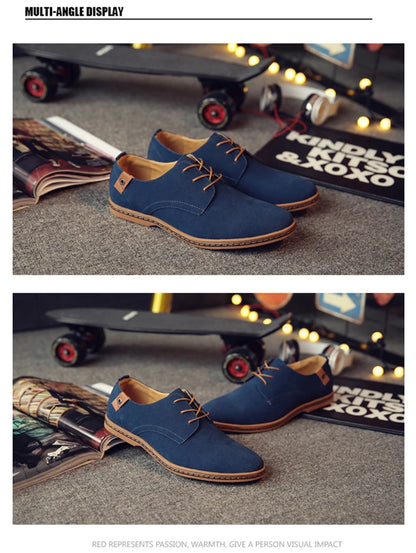 Oxford-Schuhe aus Wildleder und Leder für Herren – klassische Freizeitschuhe
