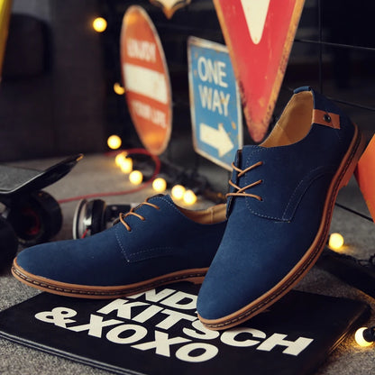Oxford-Schuhe aus Wildleder und Leder für Herren – klassische Freizeitschuhe