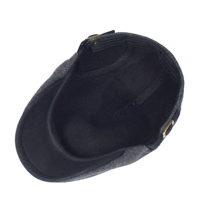 Men's Vintage Beret in Textured Fabric