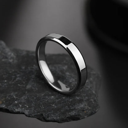 Moderne minimalistische Ringe – Schlichter Alltagsstil. 4 mm