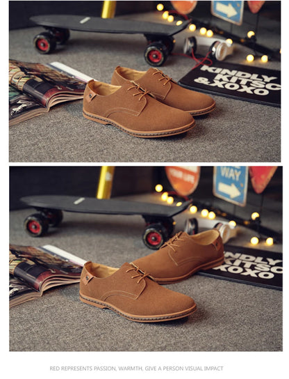Oxford-Schuhe aus Wildleder und Leder für Herren – klassische Freizeitschuhe