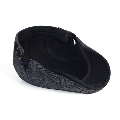 Men's Vintage Beret in Textured Fabric