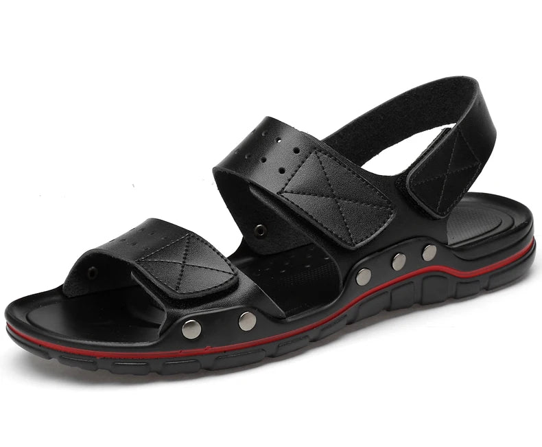 Men's Casual Leather Sandals - Summer, Outdoor & Walking, Soft & Luxurious