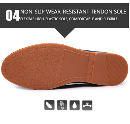 Oxford-Schuhe aus Wildleder und Leder für Herren – klassische Freizeitschuhe