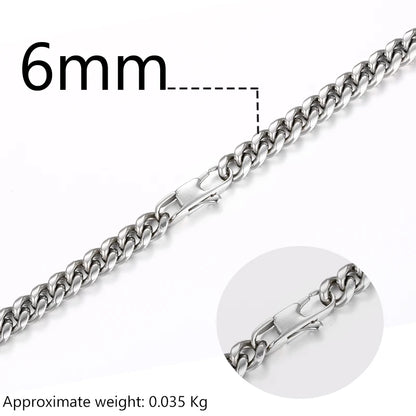 Men’s Stainless Steel Necklace – Cuban Link Style