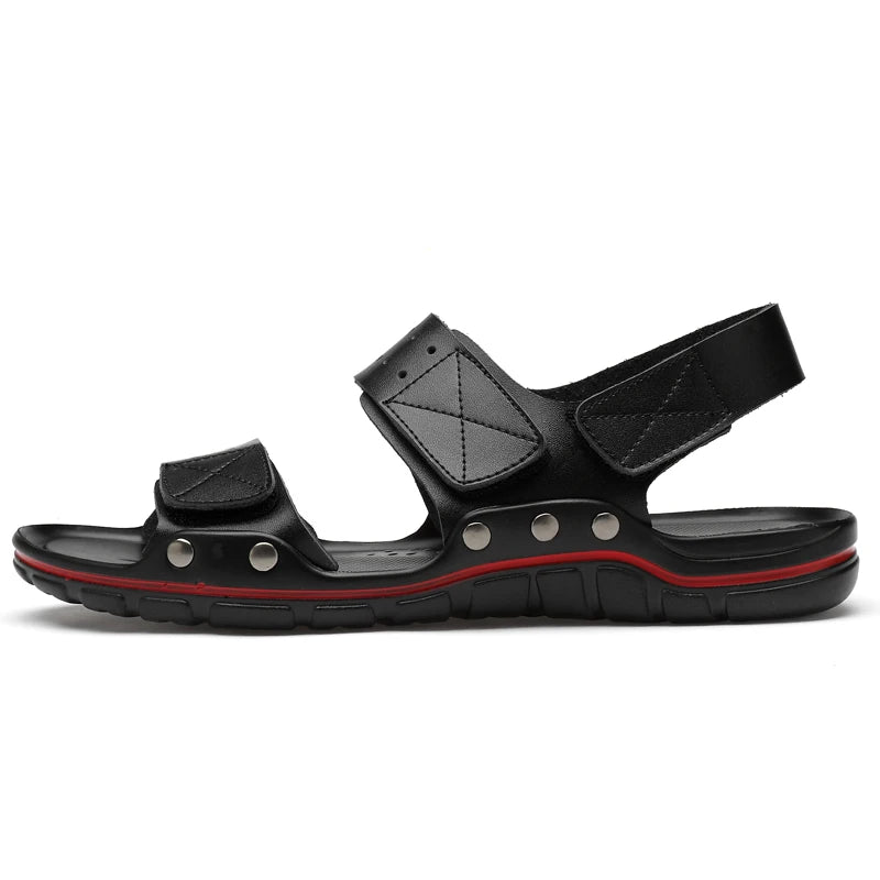 Men's Casual Leather Sandals - Summer, Outdoor & Walking, Soft & Luxurious