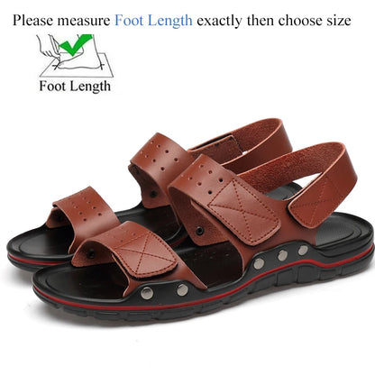 Men's Casual Leather Sandals - Summer, Outdoor & Walking, Soft & Luxurious