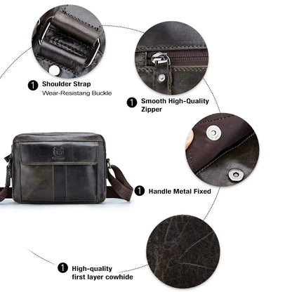 Men’s Leather Messenger Bag – Classic Style and High Durability