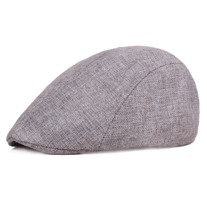 Men’s Minimalist Beret – Linen Blend