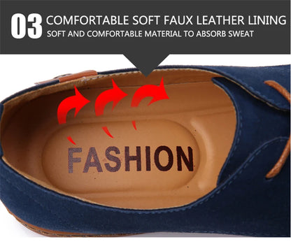 Oxford-Schuhe aus Wildleder und Leder für Herren – klassische Freizeitschuhe