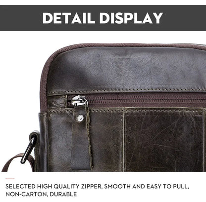 Men’s Leather Messenger Bag – Classic Style and High Durability