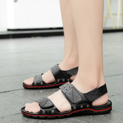 Men's Casual Leather Sandals - Summer, Outdoor & Walking, Soft & Luxurious