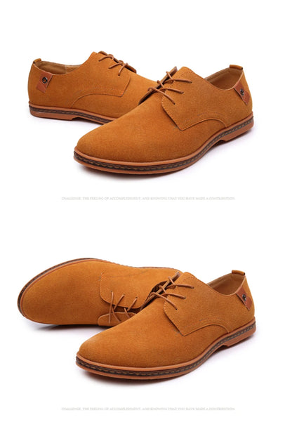 Oxford-Schuhe aus Wildleder und Leder für Herren – klassische Freizeitschuhe