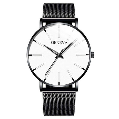 Men’s Classic Stainless Steel Watch with Minimalist Design