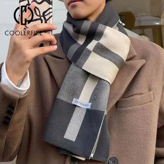 Men’s Geometric Scarf – Modern & Bold Style