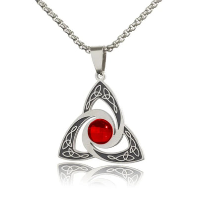 Viking Rune Circle Pendant Necklace