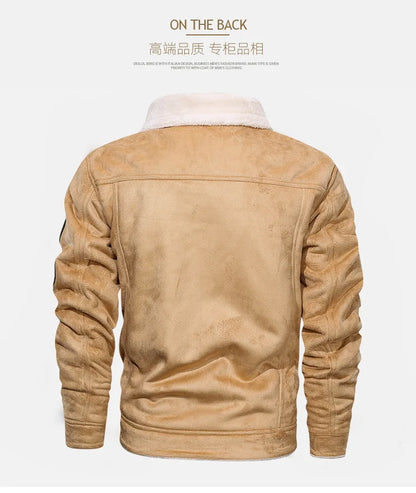 Men’s Vintage Sherpa-Lined Jacket – Rugged Winter Style