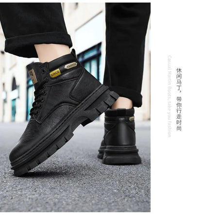 Herren Lederstiefel – Bequeme Retro Boots für Männer