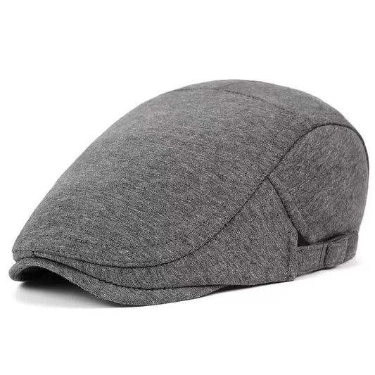 Men's Classic Beret with Subtle Side Adjustment