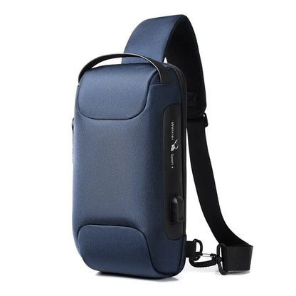 Anti-Theft Crossbody Bag with USB Charging – Modern, Secure, and Waterproof