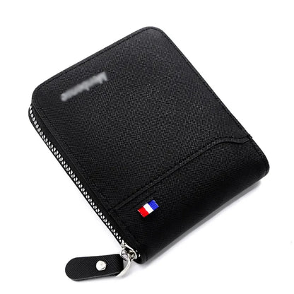 Compact Men’s Zip Wallet – Stylish & Secure