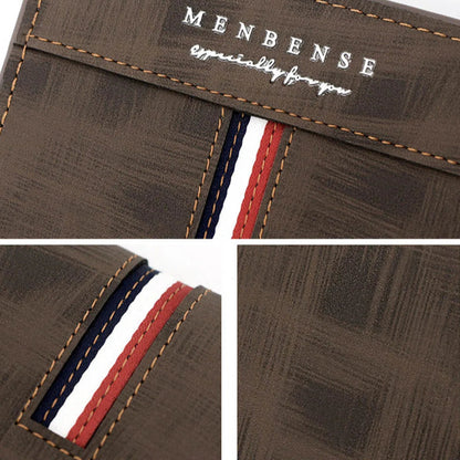 European Style Wallet with Tricolor Detail
