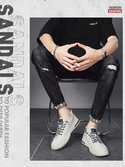 Men's Shoes - Men's Leather Casual, Fashion Sports Shoes