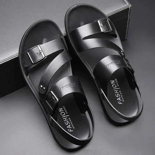Men's Leather Sandals - Comfortable Footwear for Men