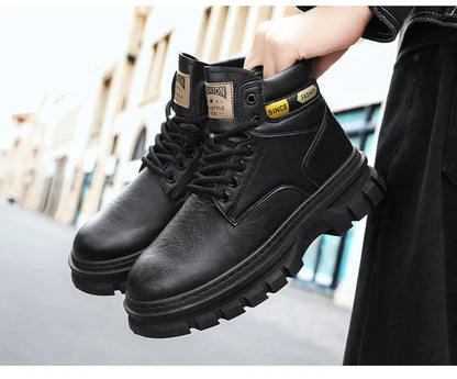 Herren Lederstiefel – Bequeme Retro Boots für Männer