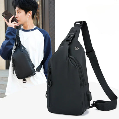 Men’s Sling Crossbody Bag – Compact, Modern, and Waterproof