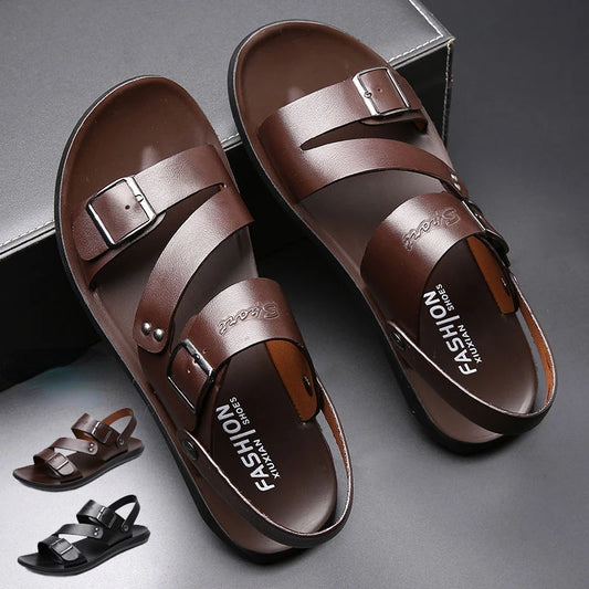 Men's Leather Sandals - Comfortable Footwear for Men