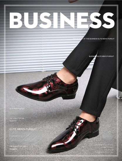 Luxuriöse Oxford-Schuhe für Herren – Retro-Blumendruck