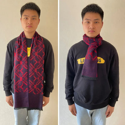 Men's Pashmina Scarf for Men, Wool Scarf for Winter.
