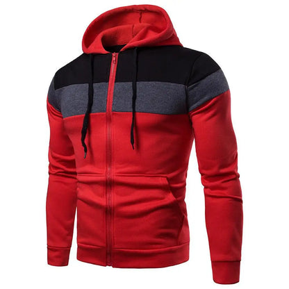 Men’s Tricolor Hoodie – Bold Look with Sporty Style