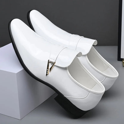 Herren Lackleder - Businessschuhe, Spitze Schuhspitze 