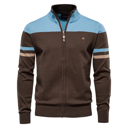 Modern Zip-Up Knit Sweater – Comfortable & Stylish Fit
