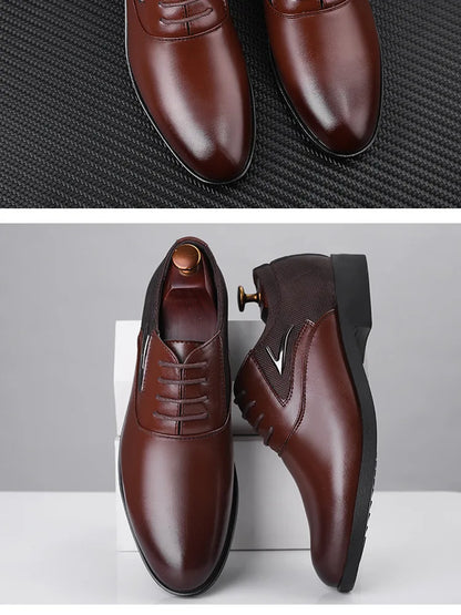 Herrenschuhe – Klassisches Freizeitleder, weich und formell