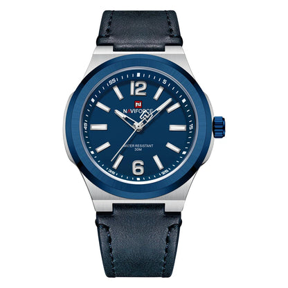 Men’s Casual Watch with Leather Strap
