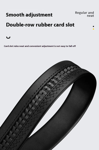 Men’s Automatic Leather Belt – Minimalist Buckle