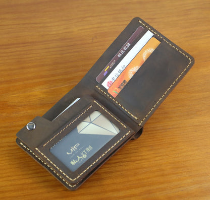 Men’s Wallet – Compact Model with Coin Pocket