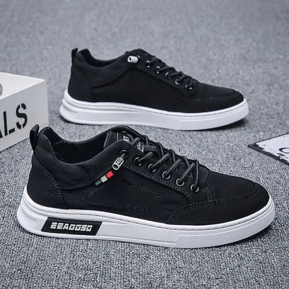 Men's Casual Lace-up Sneakers - Low and Modern Casual Shoes