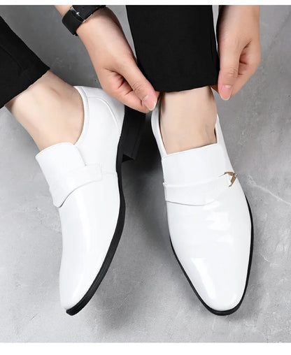 Herren Lackleder - Businessschuhe, Spitze Schuhspitze 